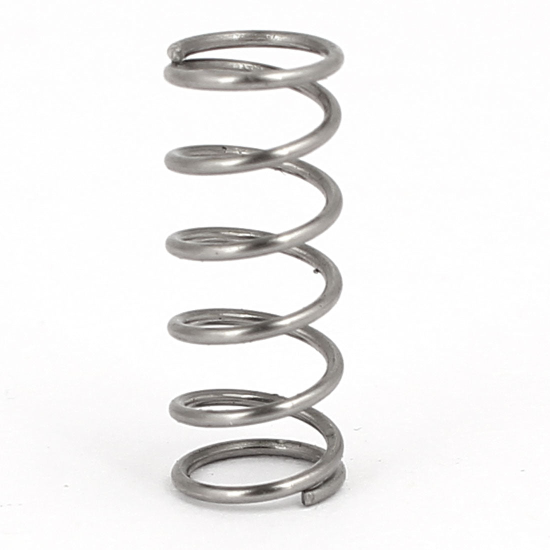 Harfington 0.6mmx6mmx15mm 304 Stainless Steel Compression Springs Silver Tone 10pcs