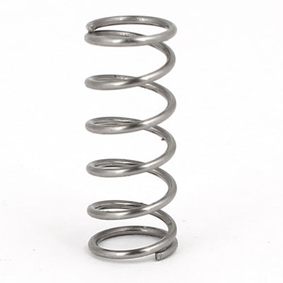 Harfington 0.6mmx6mmx15mm 304 Stainless Steel Compression Springs Silver Tone 10pcs