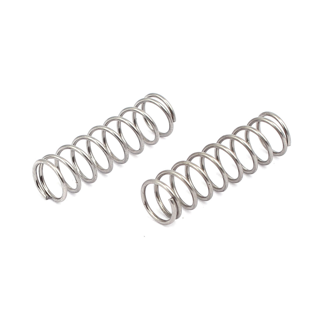 Harfington 0.6mmx6mmx20mm 304 Stainless Steel Compression Springs Silver Tone 10pcs