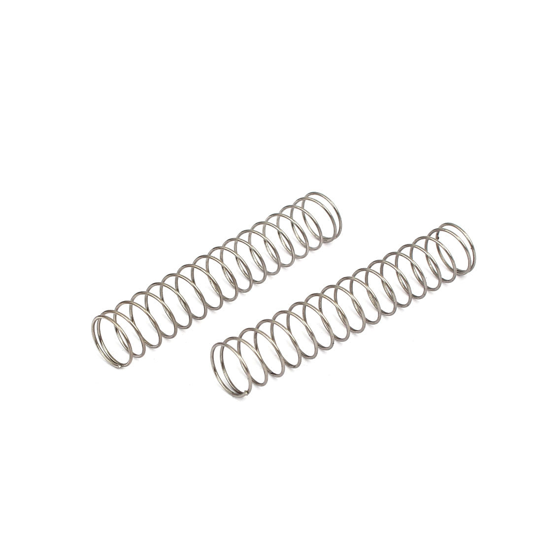 Harfington 0.6mmx10mmx50mm 304 Stainless Steel Compression Springs 10pcs