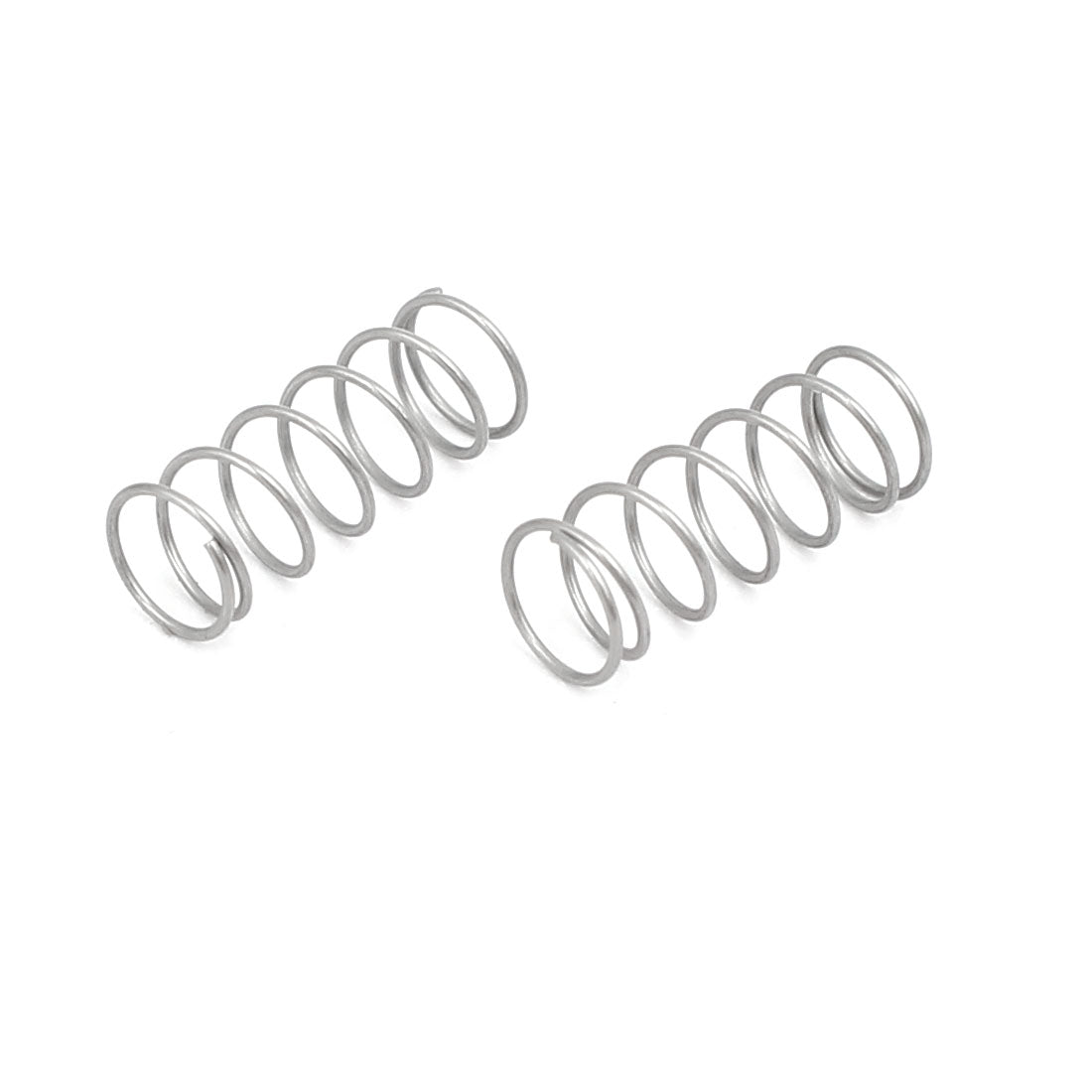 Harfington 0.3mmx4mmx10mm 304 Stainless Steel Compression Springs Silver Tone 20pcs