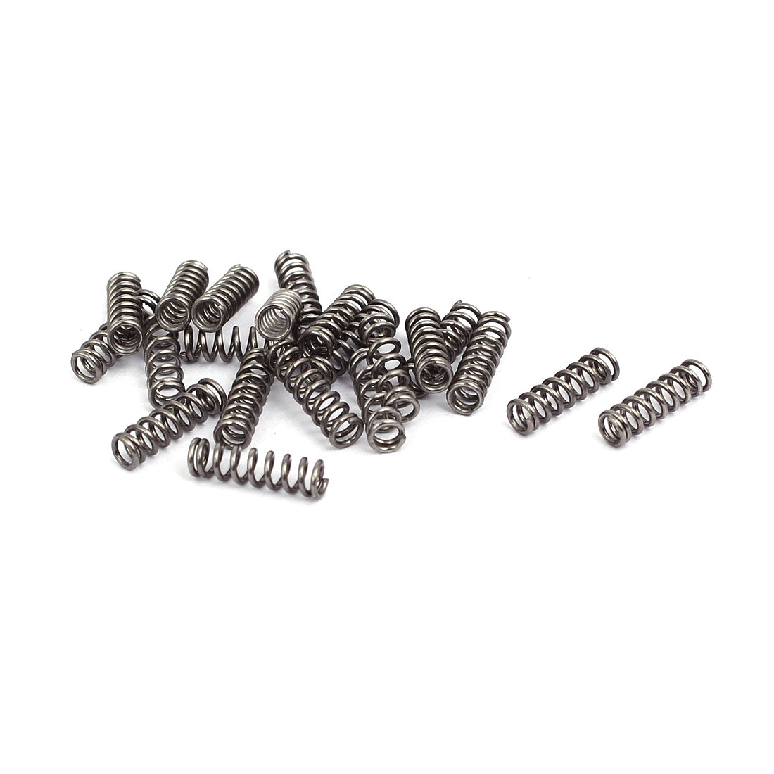 Harfington 0.5mmx3mmx10mm 304 Stainless Steel Compression Springs Silver Tone 20pcs