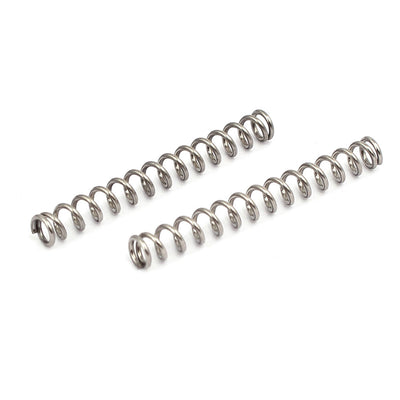 Harfington 0.5mmx3mmx25mm 304 Stainless Steel Compression Springs Silver Tone 20pcs