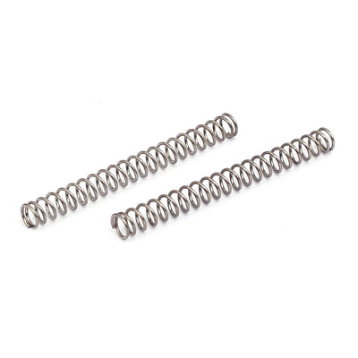 Harfington 0.5mmx4mmx40mm 304 Stainless Steel Compression Springs Silver Tone 20pcs