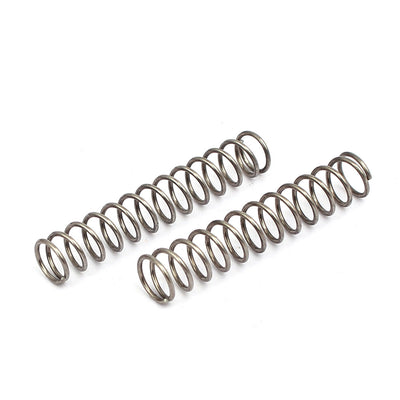 Harfington 0.6mmx6mmx30mm 304 Stainless Steel Compression Springs Silver Tone 20pcs