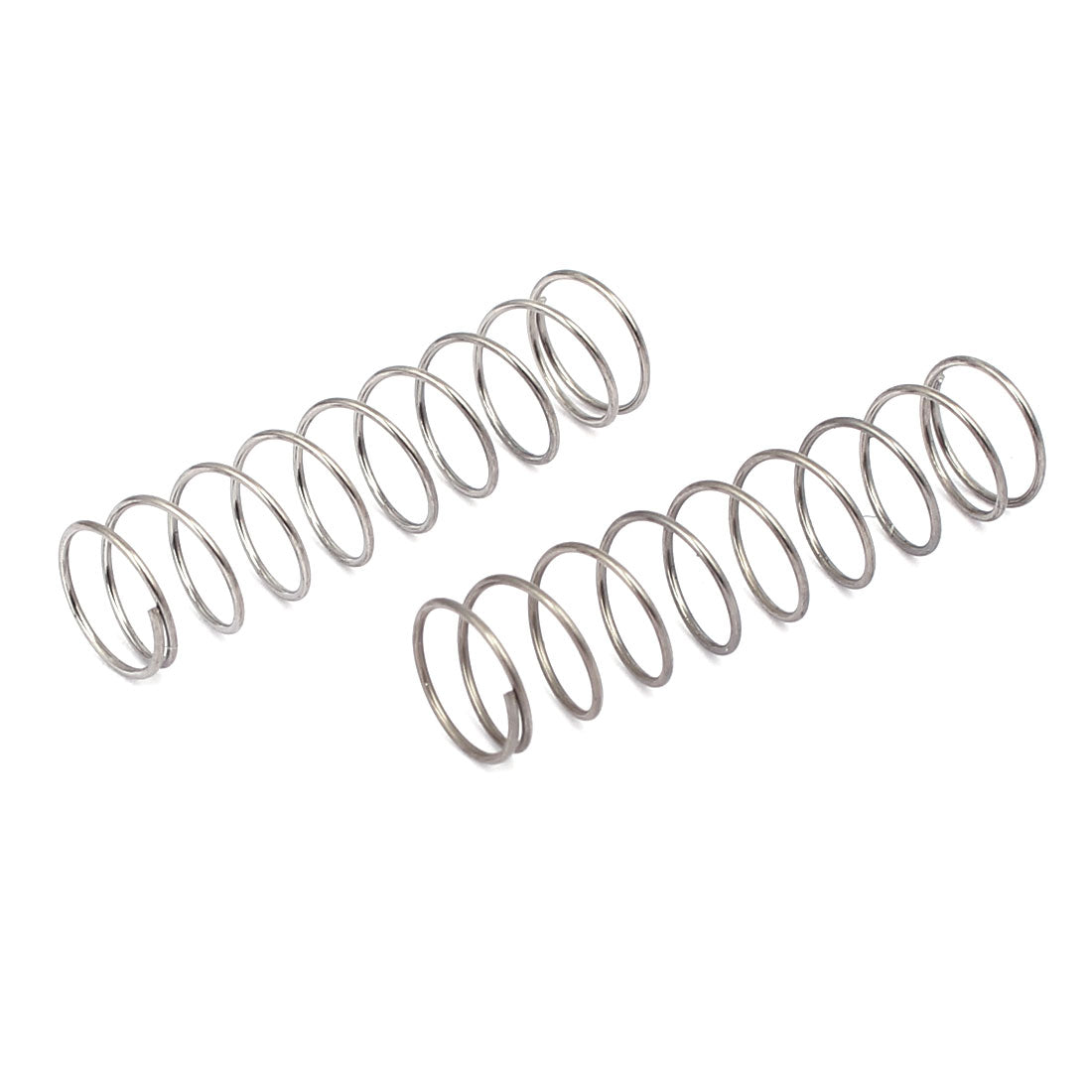 Harfington 0.6mmx9mmx35mm 304 Stainless Steel Compression Springs Silver Tone 20pcs