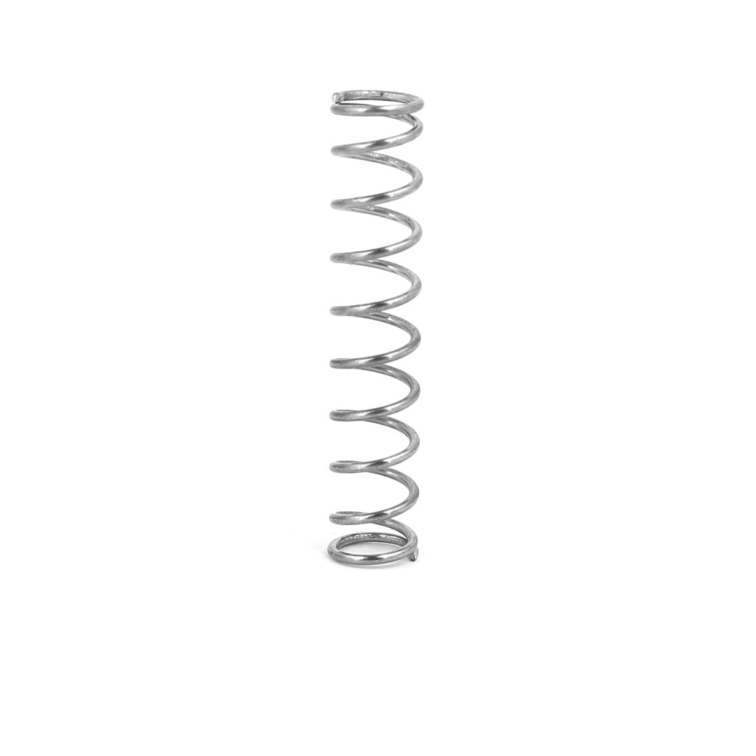 Harfington 0.8mmx7mmx35mm 304 Stainless Steel Compression Springs Silver Tone 10pcs