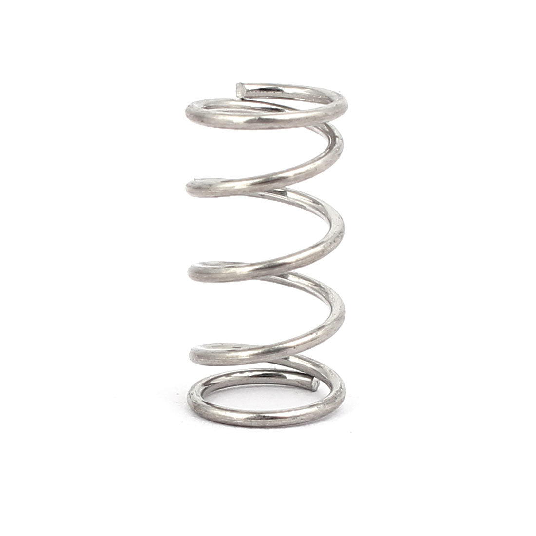 Harfington 0.8mmx8mmx15mm 304 Stainless Steel Compression Springs Silver Tone 10pcs