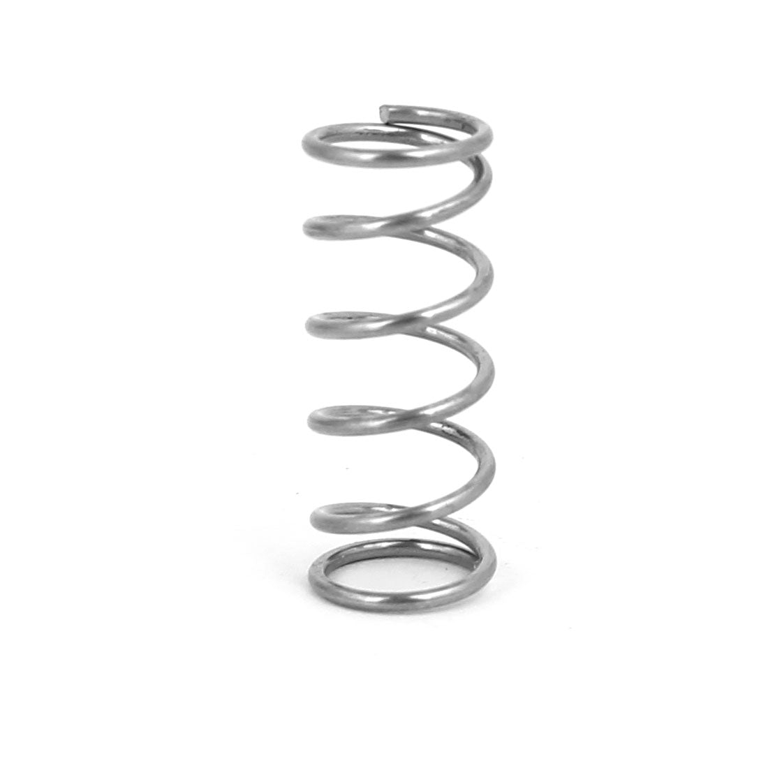 Harfington 0.8mmx8mmx20mm 304 Stainless Steel Compression Springs Silver Tone 10pcs