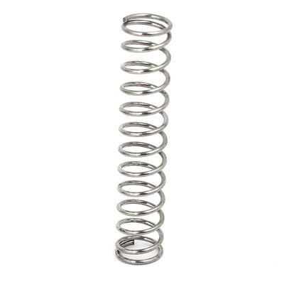 Harfington 0.8mmx8mmx40mm 304 Stainless Steel Compression Springs Silver Tone 10pcs