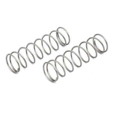 Harfington 0.8mmx12mmx40mm 304 Stainless Steel Compression Springs 10pcs