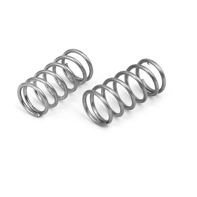 Harfington 1mmx10mmx20mm 304 Stainless Steel Compression Springs Silver Tone 10pcs