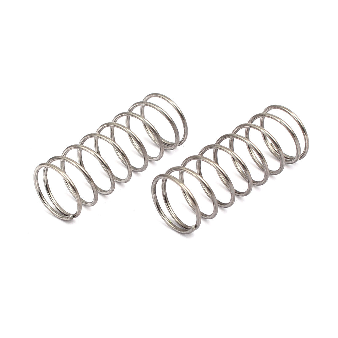 Harfington 1mmx14mmx35mm 304 Stainless Steel Compression Springs Silver Tone 10pcs