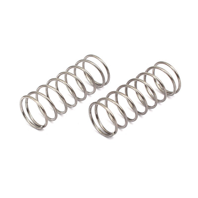 Harfington 1mmx14mmx35mm 304 Stainless Steel Compression Springs Silver Tone 10pcs