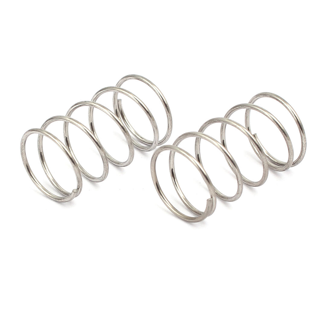 Harfington 1mmx15mmx25mm 304 Stainless Steel Compression Springs Silver Tone 10pcs