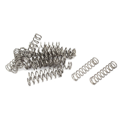 Harfington 0.8mmx7mmx30mm 304 Stainless Steel Compression Springs 20pcs