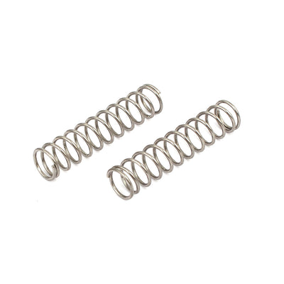 Harfington 0,8 mm x 8 mm x 35 mm 304 Edelstahl-Druckfedern, silberfarben, 20 Stück