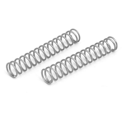 Harfington 0.8mmx8mmx45mm 304 Stainless Steel Compression Springs 20pcs