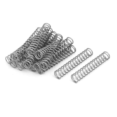 Harfington 0.8mmx8mmx45mm 304 Stainless Steel Compression Springs 20pcs