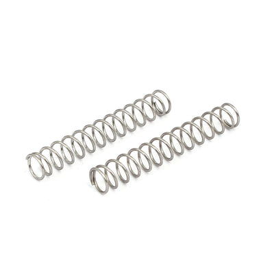 Harfington Uxcell 0.8mmx8mmx50mm 304 Stainless Steel Compression Springs Silver Tone 20pcs