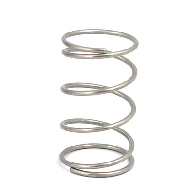Harfington 0.8mmx12mmx20mm 304 Stainless Steel Compression Springs Silver Tone 20pcs