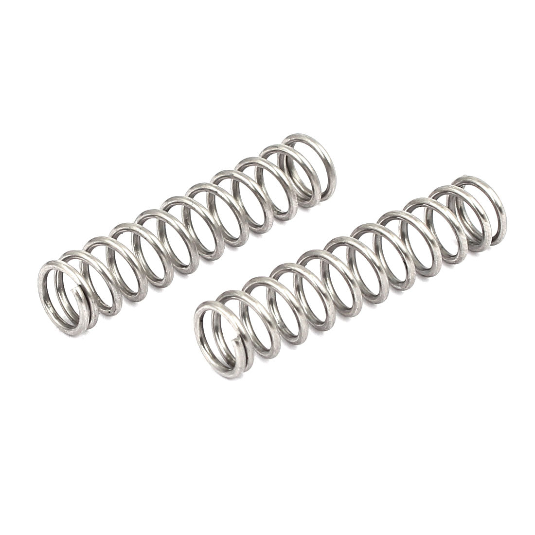 Harfington 1mmx8mmx35mm 304 Stainless Steel Compression Springs Silver Tone 20pcs