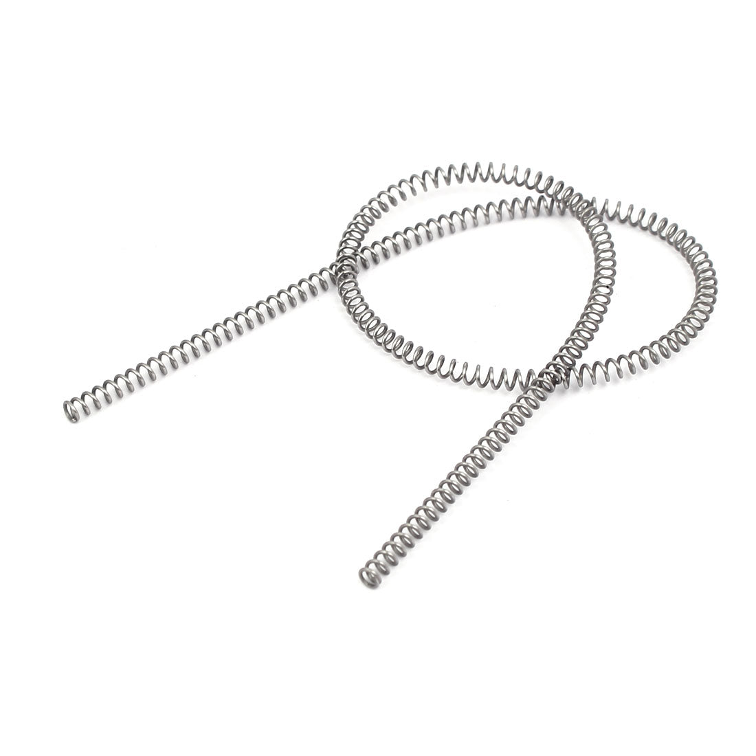 Harfington 0.5mmx3mmx305mm 304 Stainless Steel Compression Spring Silver Tone