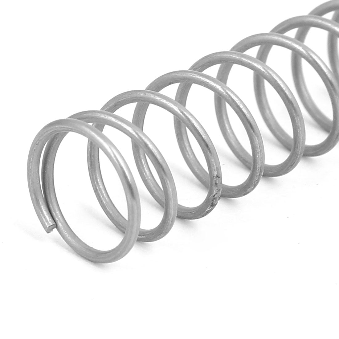 Harfington 1.2mmx14mmx305mm 304 Stainless Steel Compression Springs Silver Tone