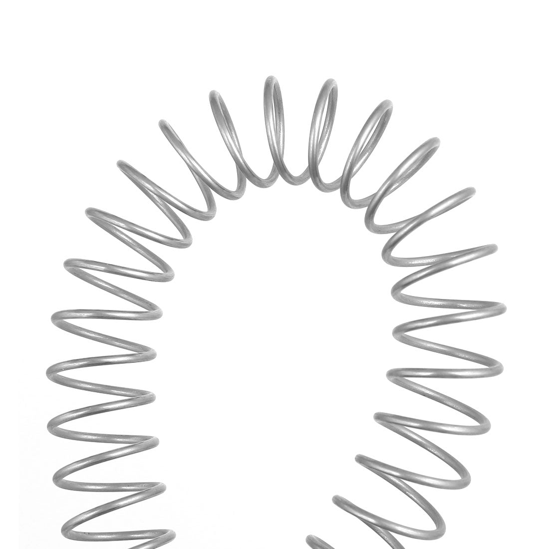 Harfington 1.2mmx14mmx305mm 304 Stainless Steel Compression Springs Silver Tone