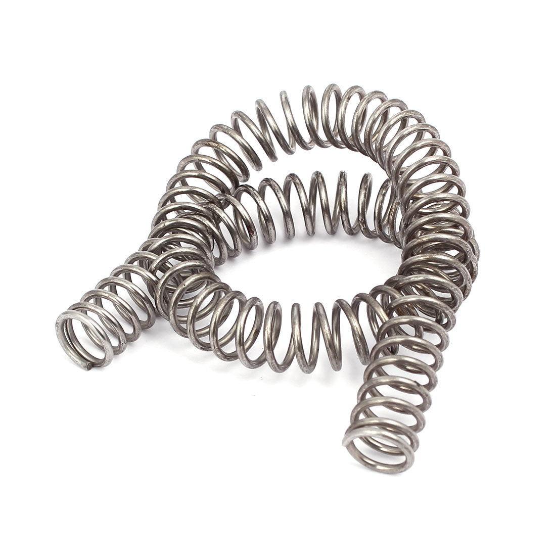 Harfington 1.5mmx12mmx305mm 304 Stainless Steel Compression Spring Silver Tone