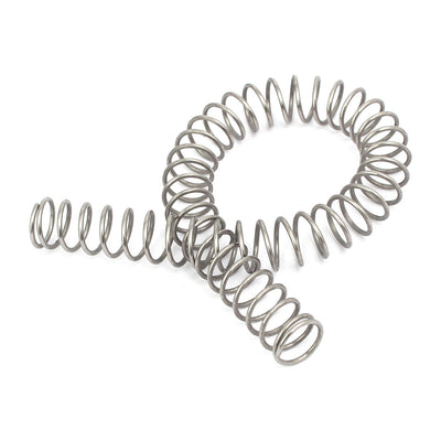 Harfington 1.5mmx16mmx305mm 304 Stainless Steel Compression Springs Silver Tone 2pcs