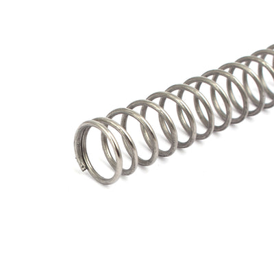 Harfington 1.5mmx16mmx305mm 304 Stainless Steel Compression Springs Silver Tone 2pcs