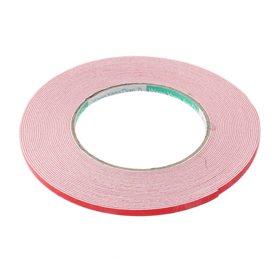 Harfington Uxcell 10M 5mm x 1mm Dual-side Adhesive Shockproof Sponge Foam Tape Red White
