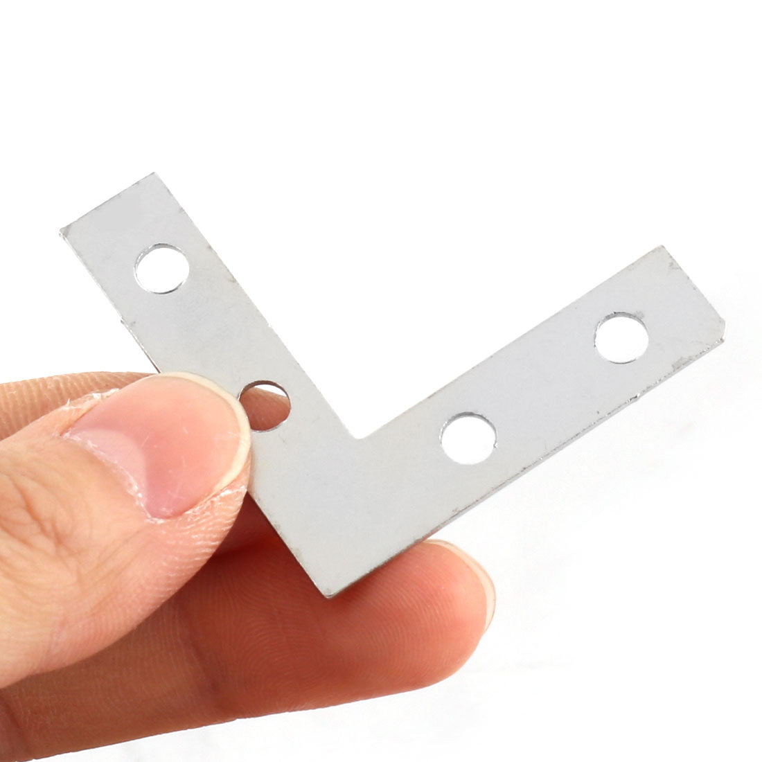 uxcell Uxcell Family Metal L Shaped Fixing Support Corner Angle Bracket Flat Repair Plate 20pcs