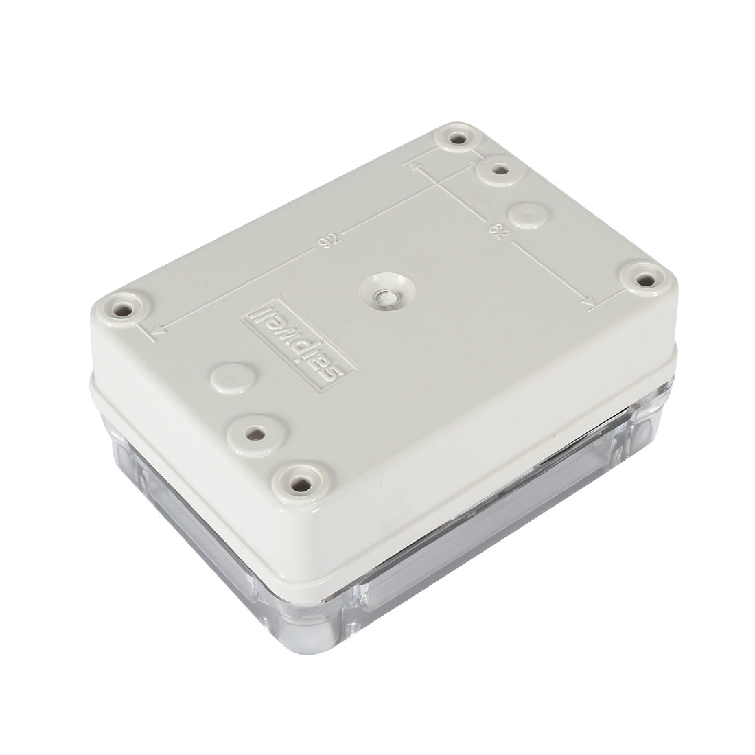 Harfington 3.2"x4.3"x1.8"(80mmx110mmx45mm) ABS Junction Box Universal Project Enclosure w PC Transparent Cover
