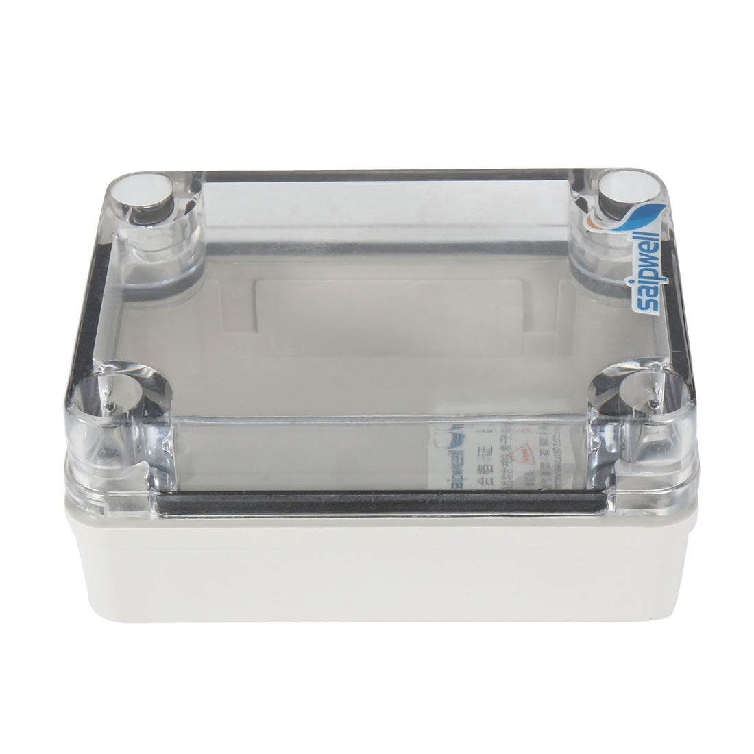 Harfington 3.2"x4.3"x1.8"(80mmx110mmx45mm) ABS Junction Box Universal Project Enclosure w PC Transparent Cover