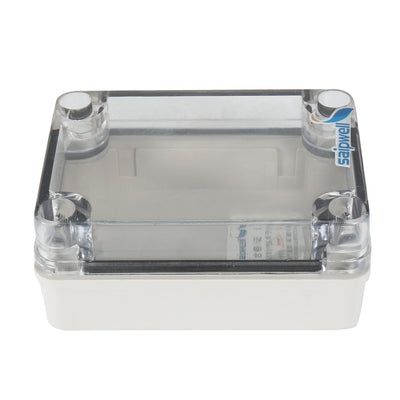 Harfington 3.2"x4.3"x1.8"(80mmx110mmx45mm) ABS Junction Box Universal Project Enclosure w PC Transparent Cover
