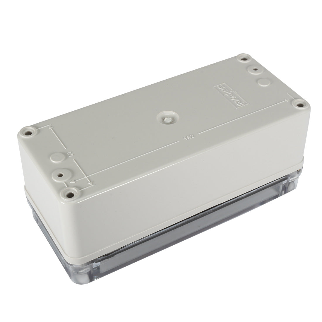 Harfington 3.2"x7.1"x2.8"(80mmx180mmx70mm) ABS Junction Box Universal Project Enclosure w PC Transparent Cover