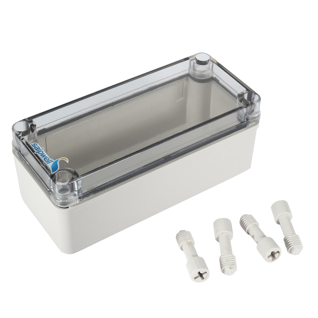 Harfington 3.2"x7.1"x2.8"(80mmx180mmx70mm) ABS Junction Box Universal Project Enclosure w PC Transparent Cover