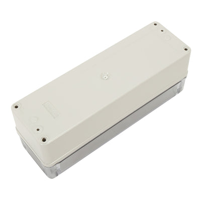 Harfington 3.15"x9.84"x3.35"(80mmx250mmx85mm) ABS Junction Box Universal Electric Project Enclosure w PC Transparent Cover