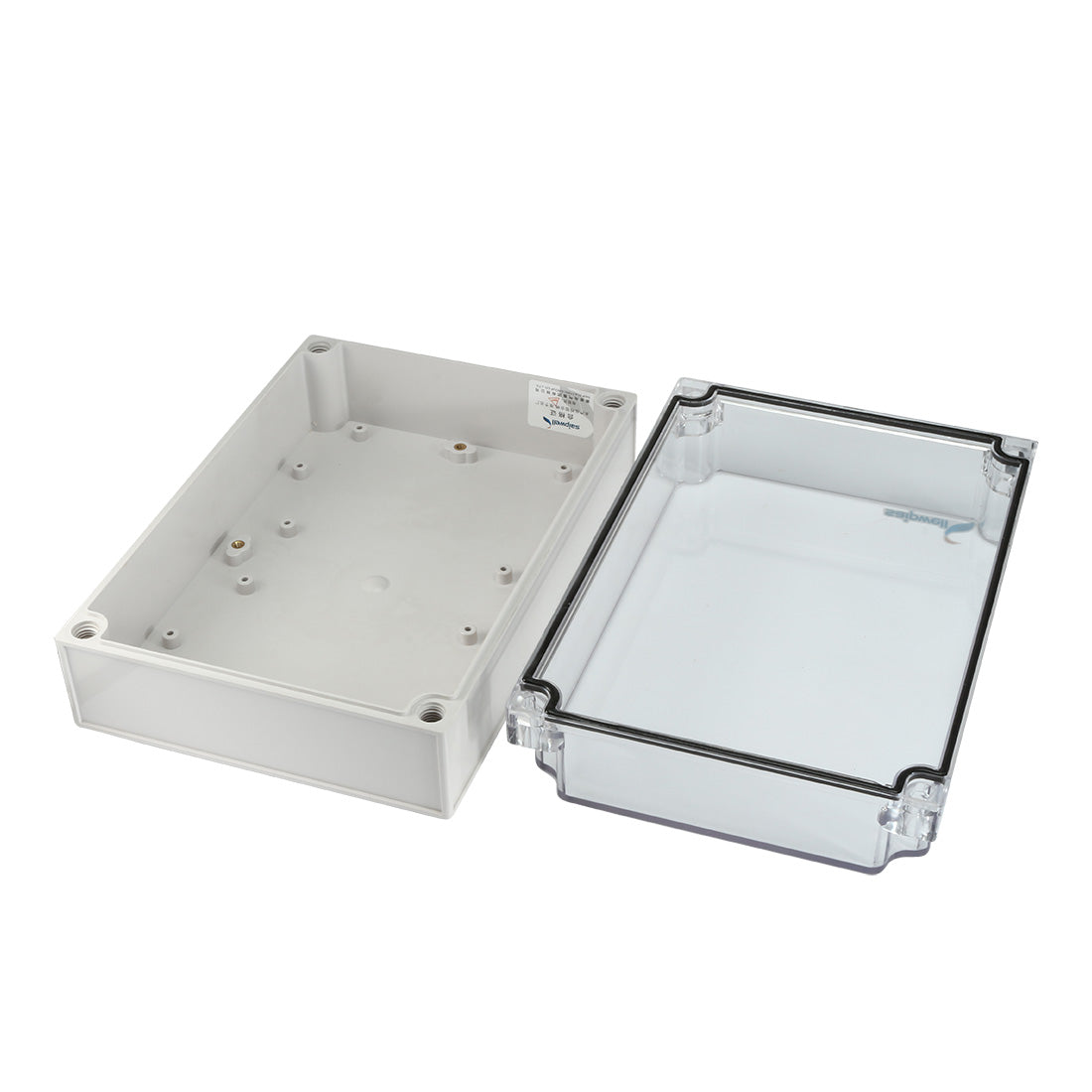 Harfington 6.9"x9.8"x3.9"(250mmx175mmx100mm) ABS Junction Box Universal Project Enclosure w PC Transparent Cover