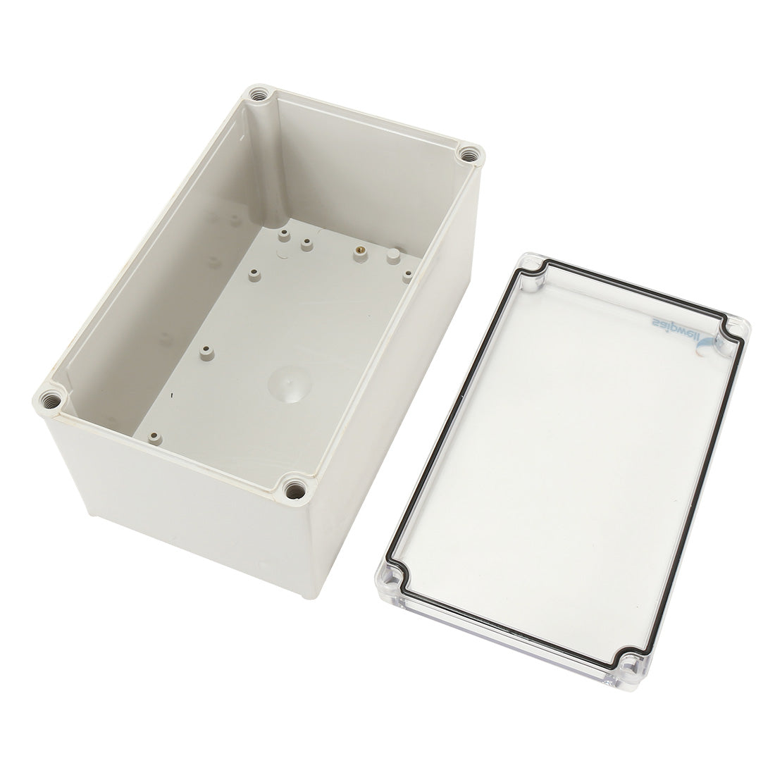 Harfington 9.8"x5.9"x5.1"(250mmx150mmx130mm) ABS Junction Box Universal Project Enclosure w PC Transparent Cover
