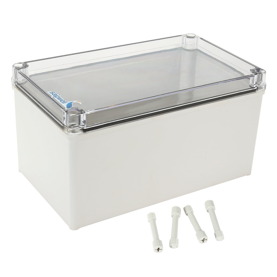 Harfington 9.8"x5.9"x5.1"(250mmx150mmx130mm) ABS Junction Box Universal Project Enclosure w PC Transparent Cover