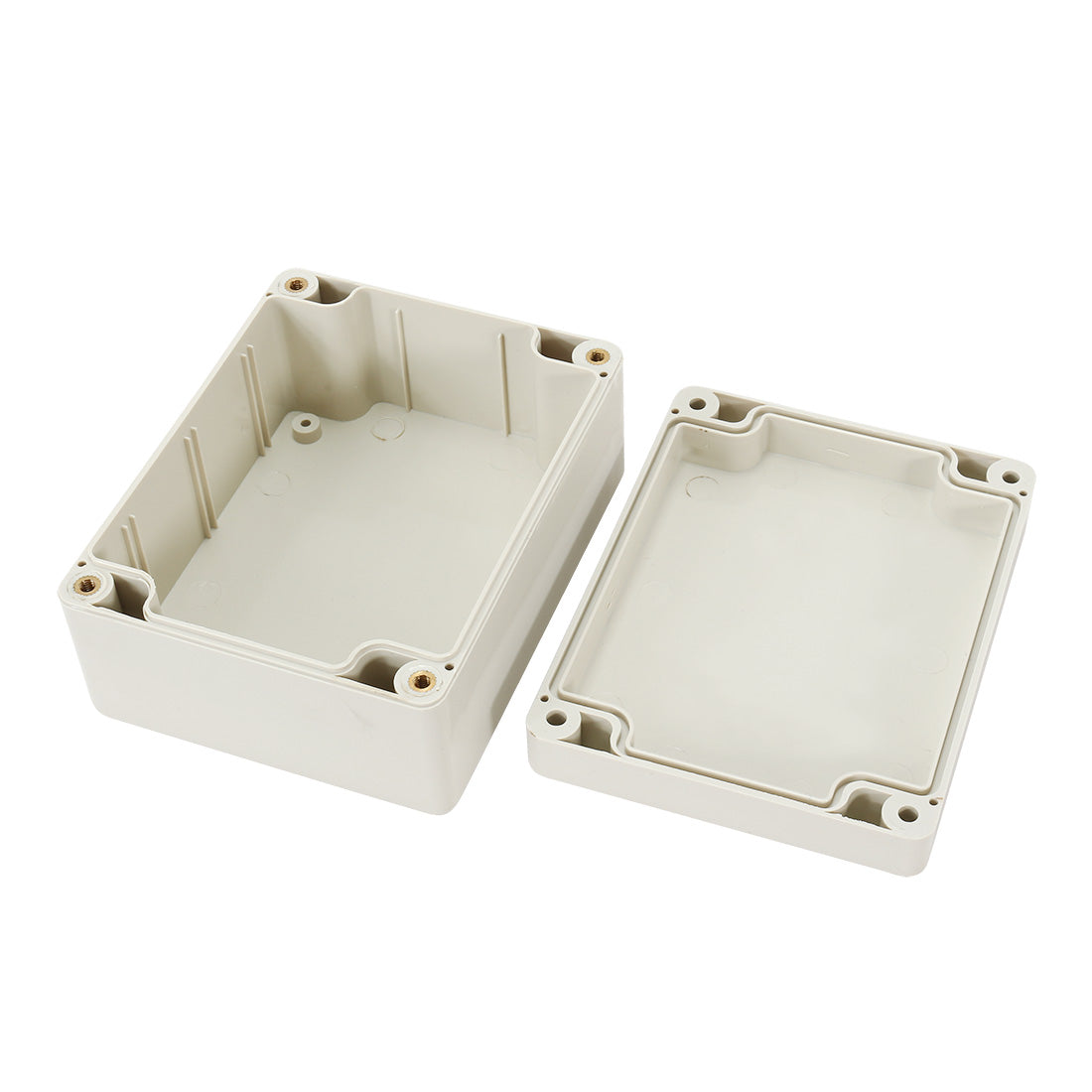 Harfington 4.52"x3.54"x2.16"(115mmx90mmx55mm) ABS Junction Box Universal Electric Project Enclosure