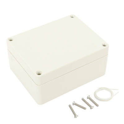 Harfington 4.52"x3.54"x2.16"(115mmx90mmx55mm) ABS Junction Box Universal Electric Project Enclosure