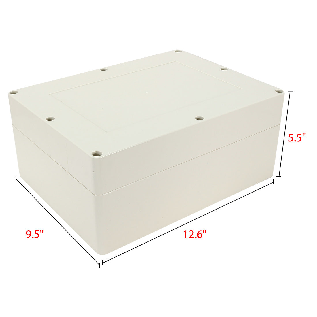 Harfington 12.6"x9.5"x5.5"(320mmx240mmx140mm) ABS Junction Box Universal Electric Project Enclosure