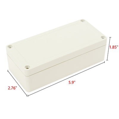 Harfington 5.9"x2.76"x1.85"(150mmx70mmx47mm) ABS Junction Box Universal Electric Project Enclosure