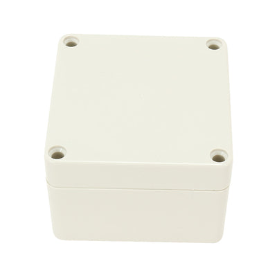 Harfington 3.3"x3.2"x2.2"(83mmx81mmx56mm) ABS Junction Box Universal Electric Project Enclosure