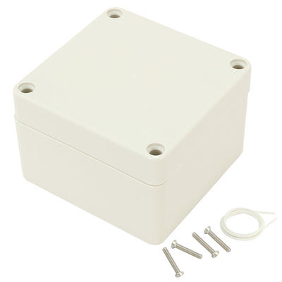 Harfington 3.3"x3.2"x2.2"(83mmx81mmx56mm) ABS Junction Box Universal Electric Project Enclosure