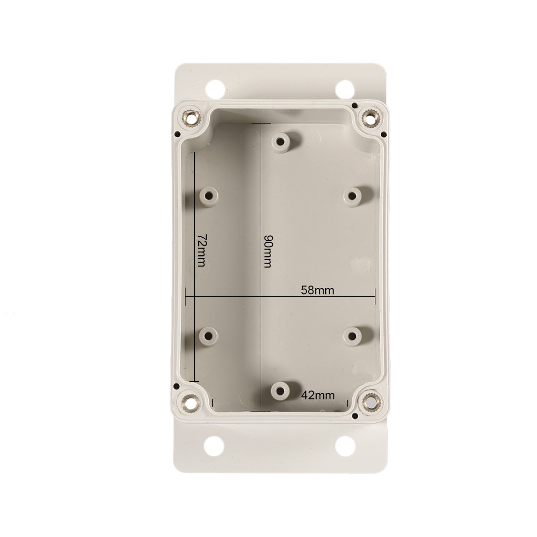 Harfington 3.9"x2.67"x2"(100mmx68mmx50mm) ABS Junction Box Universal Electric Project Enclosure w  Mounting Fixed Hole